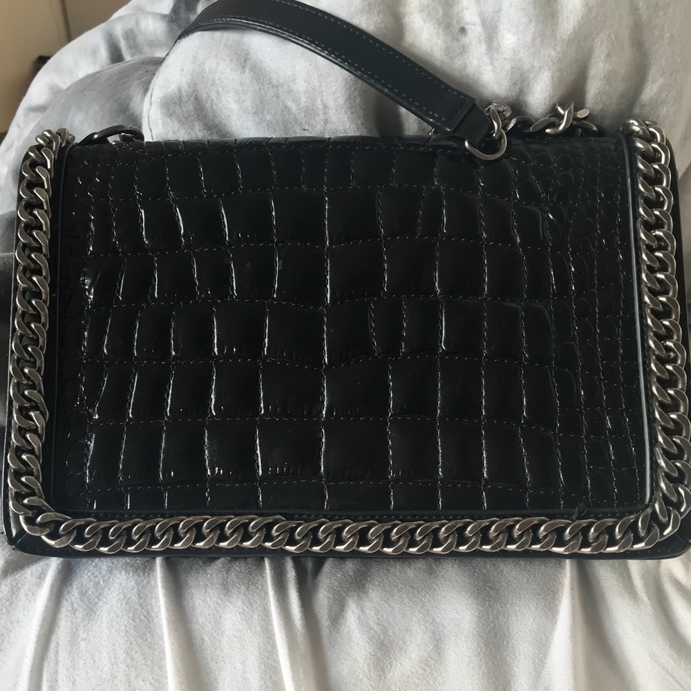 Black Zara leather bag